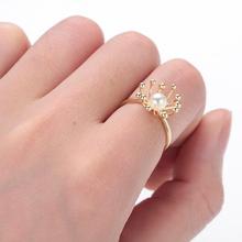 Роскошное ювелирное изделие Chandler, большое цветочное кольцо с имитацией перила, обручальное кольцо с цветком для влюбленных, подарок для женщин, повседневное кольцо, кольцо 2024 - купить недорого