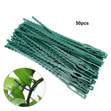 50pcs Garden Cable Ties Adjustable Plastic Plant Support Plant Vine Tomato Stem Clips Reusable Cable Ties Garden Tools 2024 - buy cheap