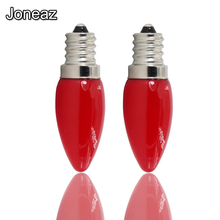 Joneaz 5X lampadine led E12 candle light small bulb lamps red lighting 110v 220v energy saving lamp for home 1.5W 360 degree 2024 - buy cheap