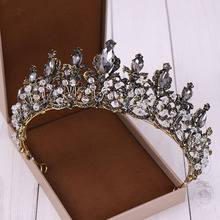 Vintage Baroque Wedding Hair Jewelry Accessories for Women Crystal Bridal Tiara and Crown Rhinestone Bride Diadem Headpiece BH 2024 - buy cheap