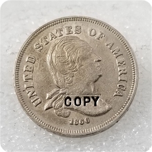 США 1866,1867 никелевые узоры пять центов копия монет 2024 - купить недорого