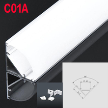 C01A 6 Sets 50cm LED Lights Housing V Shape Triangle Aluminum Profile Milky Cover Connector Clip Channel for LED Bar Lights 2024 - buy cheap