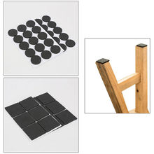 12 pcs Square Multifunction Black Self Adhesive Furniture Leg Table Sofa Feet Floor Non-slip Mat Sticky Pad Protector 1Set 2024 - buy cheap