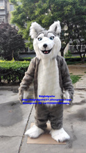 Disfraz de Mascota para adulto, traje largo de piel peluda, lobo gris, perro Husky, traje de dibujos animados, planificación y promoción, para caminar en forma de bucle zx736 2024 - compra barato