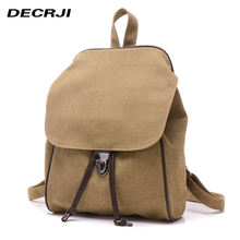 DECRJI Casual Drawstring Women Backpack Bag Canvas High Quality Bagpack Mochilas Mujer 2020 Backpacks For School Teenagers Girls 2024 - buy cheap