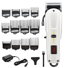 Cordless powerful hair clipper professional barber hair cutting machine Pivot adjustable beard electric hair trimmer for men 2024 - buy cheap