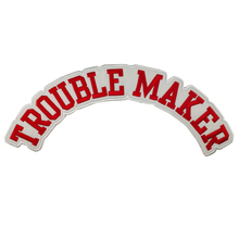 Trouble Maker Rocker Custom Biker Patches Pinup DIY Any Size Cool Patch Clothing Application Stickers For Jacket Iron On Patches 2024 - buy cheap