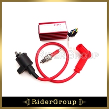 Bobina de encendido roja de carreras, bujía de encendido AC CDI para motor 50cc 70cc 90cc 110cc 125cc 140cc 150cc 160cc, moto de cross ATV Quad 2024 - compra barato