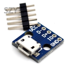 CJMCU-Interfaz micro USB a la interfaz del interruptor del asiento de alimentación Placa de pan 5V fuente de alimentación Módulo de desarrollo 5 unids/lote 2024 - compra barato