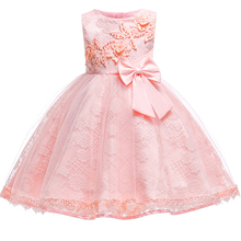 Embroidery Newborn Toddler Girl Baptism Dress Baby Girls Princess BOW Formal Dresses 1 Year Birthday Gift Kids Party Wear Dres 2024 - buy cheap