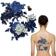 2015 Новый Водонепроницаемый временные татуировки цветок большой временные татуировки поддельные назад Китайский пион шаблон MQA27 2024 - купить недорого