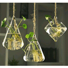 Hanging Glass Vase Hanging Terrarium Hydroponic Plant Flower Clear Container Indoor Hanging Vase Home Decor CA 2024 - buy cheap