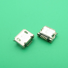 Conector de 5 pines SMT, Conector Micro USB tipo B hembra, SMD, 10 Uds./lote, conector a enchufe DIP 2024 - compra barato