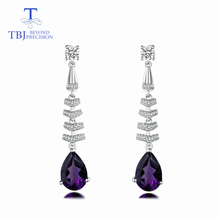TBJ,amethyst earring natural gemstone classic design 925 sterling silver fine jewelry for girl anniversary party & daily wear 2024 - buy cheap