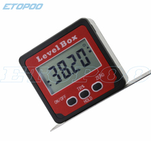 4 Type 90 degree precision digital bevel angle protractor Digital Inclinometer Level box Bevel Box with magnet base 2024 - buy cheap