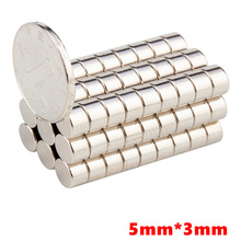 50Pcs/Set 5x3 mm 5 x 3 N50 Super Strong Rare Earth Magnet Small Round Powerful Neodymium Magnet Fridge 2024 - buy cheap