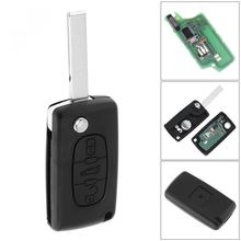 3 Buttons Keyless Uncut Flip Remote Key Fob with ID46 Chip and HU83 Blade CE0536 for Citroen C3 C4 Models 2024 - buy cheap