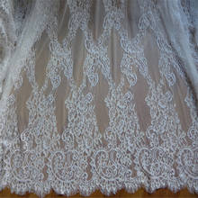 Новый дизайн, кружевная ткань Шантильи, кружевная ткань для свадебных нарядов, свадебная фата, москитная сетка 2024 - купить недорого