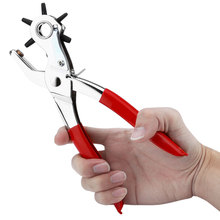 Multifunctional Rotary Hole Punch Plier With Rubber Handle For Leather Belt Watch Band 2024 - buy cheap