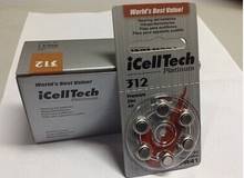 60pcs iCellTech High Performance Hearing Aid Batteries Zinc Air battery 312/A312/PR41 Battery 2024 - buy cheap