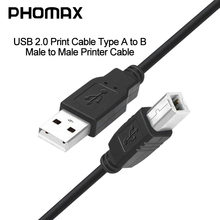 PHOMAX Print Cable USB 2.0 USB Type A to B Male to Male Printer Cable For Canon Epson HP ZJiang Label Printer DAC USB Printer 2024 - buy cheap