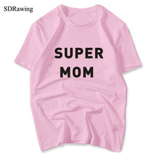 Super Mom by The Bee Letters Print Women tshirt Cotton Casual Funny t shirt For Lady Girl Top Tee Hipster Tumblr Drop Ship 2024 - buy cheap