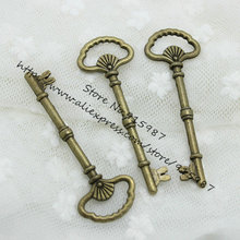 Sweet Bell-abalorio para llaves, accesorio de aleación de Metal, Bronce Antiguo, Vintage, D05256, 15 unids/lote, 22x63mm 2024 - compra barato
