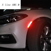 Car styling Reflective Stickers Covers Door Bumper Trim Anti-Collision Strip For bmw e46 E90 E60 E39 E36 F30 F10 F20 F30 E70 e92 2024 - buy cheap