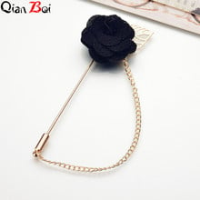 QianBei New Lapel 3 colors Flower Daisy Handmade Boutonniere Stick Brooch Pin Men Cool Beautiful Accessories in Party Wedding 08 2024 - buy cheap