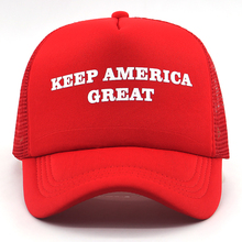 New KEEP AMERICA GREAT printing mesh baseball cap cotton adjustale US president caps women men summer snapback hat wholesale 2024 - buy cheap