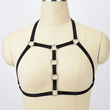 Jaula de cuerpo para mujer, sujetador gótico Pastel Punk para mujer, liguero Halter erótico, Ropa de baile exótica Sexy, lencería Bondage, arnés de suspensor 2024 - compra barato