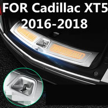 stainless steel Exterior Interior Rear Trunk Bumper Scuff Plate Door Sill Auto Accessories FOR Cadillac XT5 2016-2018 2024 - buy cheap