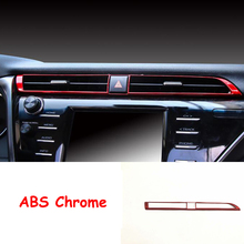 Cubierta decorativa de plástico ABS para coche Toyota Camry, accesorio de decoración de salida de aire, color rojo, 2018, 2019, 1 Uds. 2024 - compra barato