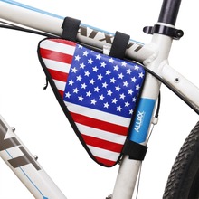 Cycling Bicycle Bags Front Tube Frame Bag Saddle Bag MTB Bike Bags Triangle Pouch Frame Holder Bycicle Accessories USA Flag 2024 - buy cheap