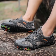 Mesh Men Hiking Shoes Climbing Mountain Non-Slip Amphibious Shoes Fishing Outdoor Sports Sneakers Quick Dry Light Shoes 2024 - buy cheap