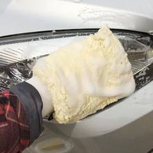 US 1Piece 27 x 16cm Microfiber Plush Car Detailing Soft Wash Mitten Washing Glove Cleaning Tools 2024 - buy cheap