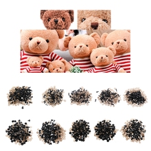 100Pcs/Bag DIY Doll Toy Eyes Black Plastic Safety Eyes Puppets With Washers 5mm,6mm,8mm,9mm,10mm,12mm,14mm,16mm,18mm,20mm 2024 - buy cheap