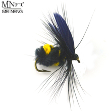 MNFT 10PCS/Lot 10# Bumblebee Fly Fishing Flies Trout Bass Bumble Bee Fresh Dry Fly Hooks Baits Tool Fishing Trout Flies Lures 2024 - buy cheap