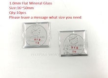 Free Shipping 10pc Flat Mineral Watch Glass/Crystal 1.0mm Thick 16~50mm Size 2024 - buy cheap