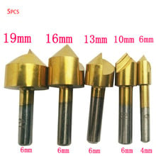 5pcs Single Edge Chamfering Tool Countersink Drill Wood Reverse Taper Hole Screw Screw Counterborer Countersink bit 2024 - buy cheap