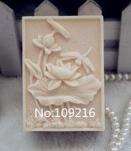 wholesale!!!1pcs Lotus & Dragonfly (ZX103) Handmade Soap Mold Crafts DIY Silicone Mould 2024 - buy cheap