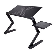 Портативный регулируемый столик для ноутбука, складной столик для ноутбука, подставка для ноутбука, для дивана, кровати, черный 2024 - купить недорого