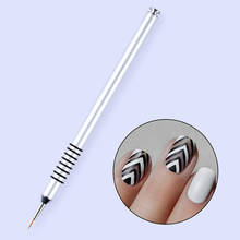 1Pc Nail Art Brushes Pen Painting Line UV Gel DIY Drawing Brush Stainless Steel Pens  Nail Art Liner Tool 2024 - buy cheap