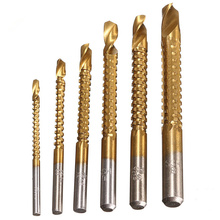 6Pcs 3-8mm  Titanium Coated High Speed Steel Drill Bit Electric Hemp Flowers High Hardness Resistance Drill Bit Set 2024 - buy cheap