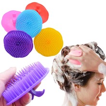 Bath hair Brush head comb Silicone Head Scalp Massager Shampoo Scalp Shower Body Washing Hair Massage Massager Brush Comb 2024 - buy cheap