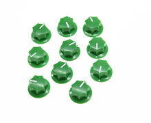 10x Green Small Size MXR Style Skirted AMP Knob Effects Pedal Knobs Brass Insert 2024 - buy cheap