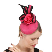 Copia Sinamay Fascinator Beige Formal sombrero de las señoras mujeres para boda elegante sombreros Kentucky Derby Iglesia Fedoras de lino Chapeau Femme 2024 - compra barato