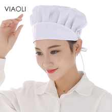 Viaoli boné de chef feminino, chapéu de chef para cozinha, ventilação de cozimento, restaurante, padaria, cozinha 2024 - compre barato