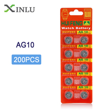 200pcs/lot  AG10 1.5V LR1130 SR1130 LR54 SR54 389 189 G10 Button Cell Coin Battery AG10 lr1130 Button Cell Battery for Watch Toy 2024 - buy cheap