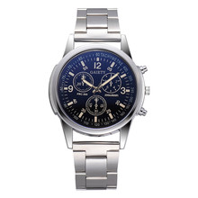 Роскошные мужские часы Топ бренд большой циферблат военные кварцевые мужские часы из нержавеющей стали ремень спортивные наручные часы Relogio Masculino 'C 2024 - купить недорого